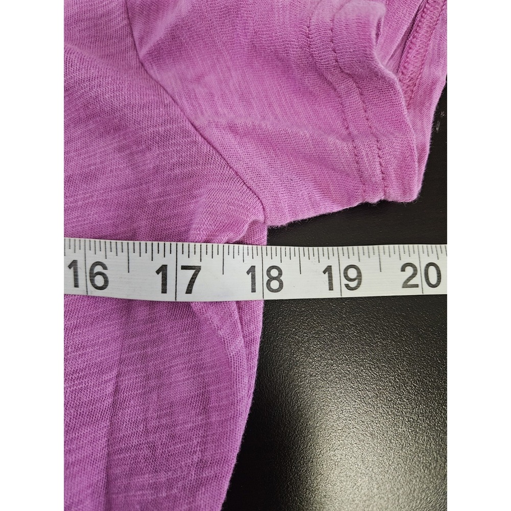 Gap Women's Pink Short Sleeve T-Shirt Dress Size L Tie Front Waist 100% Cotton - Picture 8 of 8